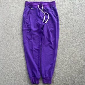Purple Jogger Pants with Drawstring